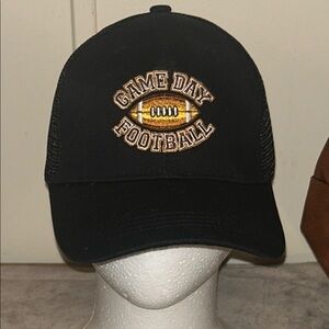 Game Day Football Black Cap